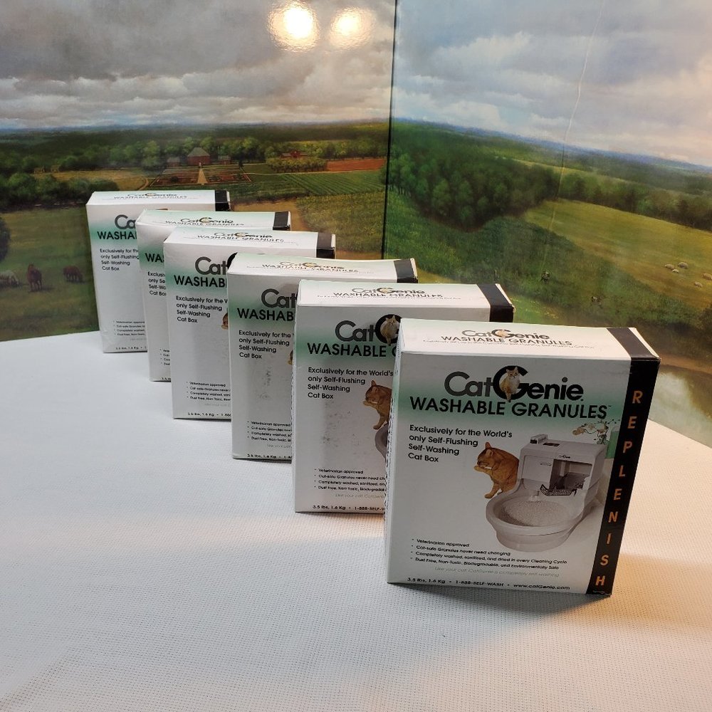 New CatGenie Washable Granules for Cat Genie 120 Litter Box Replenish 3.5lbs